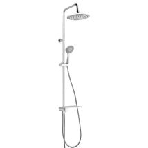 Colonna Doccia Senza Rubinetto K2o Chillout Bay 96,5cm Di Acciaio Inossidabile Con Soffione, Mensola E Doccetta A 5 Posizioni