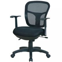 [jamais Utilise] Chaise Fauteuil De Bureau Mti Ayala Sur Roulettes Avec Accoudoirs Noir - Mt1373-700