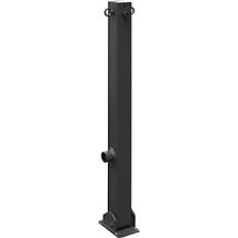 Poste barrera plegable de acero 70 x 70 mm – 9.25 kg – Ideal para delimitar zonas de peatones y asegurar plazas de aparcamiento