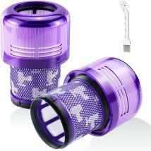 Paquete De 2 Filtros Para Aspiradoras Inalámbricas Dyson V11 Absolute Extra Pro, V11 Torque Drive Animal Y V15 Detect, Sv14, Sv17 Y Sv22. Filtro De 