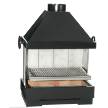 Barbacoa metálica Ferlux Fiesta – 727 x 446 x 1035 mm – 66,8 Kg – Carbón vegetal