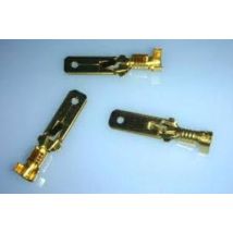 Xb Components - 5 Mm Männliche Faston-klemmen Mit Unisolierter Halterung (blister Mit 20 Klemmen)