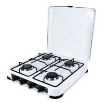 Promis Kg400b Piano Cottura A Gas Nero Bianco 55 Cm