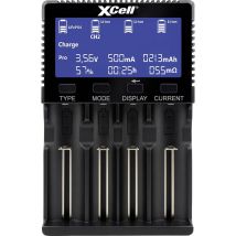 Xcell Caricabatterie Rapido Lifepo4, Liion, Nicd, Nimh 10440, 14500, 16340, 16650, 17500, 18350, 18490, 18500, 18650, 2
