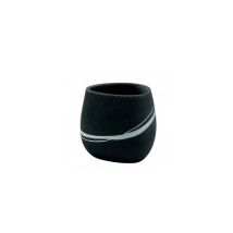 Yvonne Grey Zahnbürstenhalter – 9,3 cm Breite – 9,6 cm Tiefe – 9 cm Höhe – Gedy