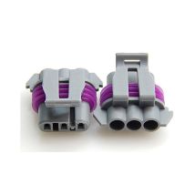 Aptiv - 12129946 3p Female Automotive Connector - Max.14a - Grey/purple