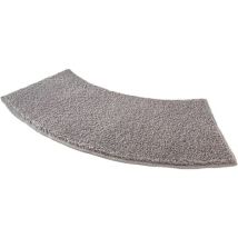 Tapis De Bain Incurvé, Tapis De Douche, Tapis De Toilette Épais, Tapis De Bain Écologique, Tapis De Salle De Bain Antidérapant, Gris