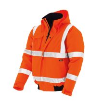 4119, Alta Visibilità Giacca Pilot Whistler Impermeabile, Giacca Antivento Lavoro, Arancio M, - Texxor