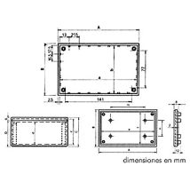 Teko Tkcp3g Caja Fuerte - Abs - Gris, 160 X 96 X 66.9mm