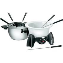 Unold Fondue-set 48615 500 W Edelstahl Keramik Inkl. Fonduetopf Und Zubehör 6 Personen