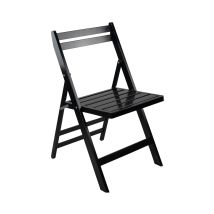 Sedia Pieghevole In Legno Di Bambù Bianco 46x44x78cm Thinia Home