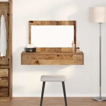 Tavolo Da Trucco Marrone 100 X 40 X 70 Cm Legno Multistrato - Vidaxl