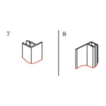 Basic X2 Pezzi Di Ricambio Per Porte Doccia Sat Project (ndmkout78)
