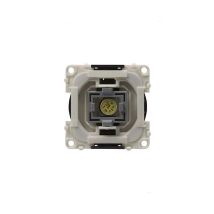 Inprojal Elektrosysteme - Interruttore Con Spia Di Controllo Led Giallo 12v Da Pannello Bianco