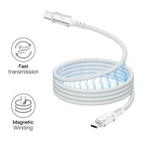 Cable Datos Type-c M/m Magnetico Trenzado / 20v 3a / 60w / 1m / Negro / Tb2017 / Mtk / 0160172