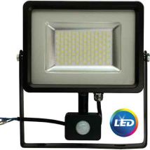 Proiettore Led Con Rivelatore Nero 20w Impermeabile Ip 65 1800lm Bianco Naturale 6000k