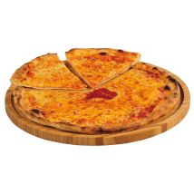 Kesper - Pizza-teller, Pizzabrett, Servierbrett, Pizzatablett, Bambus, Küchenaccessoires
