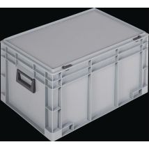 Lockweiler - Ku.-koffer L600xb400xh333mm Pp 2 Griffe Schiebeverschluss Grau 62,2l