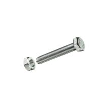 Boîte M 2 Unités. Vis Metrique Cab Hex + Ecrou Zinc M 8x100mm Fadix
