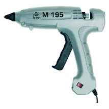 Heißklebepistole M195 120W – Max. Leimextrusion 800g/h – Betriebstemperatur 190° – Für Klebestift Ø 11,5mm – Mit Ersatzdüse