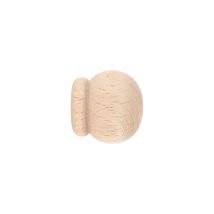 Punta In Legno Inglese Ø20 Mm A Vite Grezza X2 - Mobois