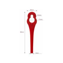 Confezione Da 100 Lame Di Ricambio In Plastica Per Tagliabordi Florabest Lidl Frta 20 A1, Fat 18b3, Frt18a.-dpzo