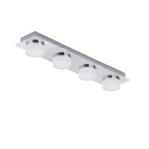 Forum Lighting - Forum Spa Amalfi Polished Chrome 530mm 4 Lamp Bar Led Flush Ceiling Light - Spa-31737-chr
