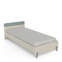 Lit Enfant Style Scandinave Chêne Clair/vert Venezia