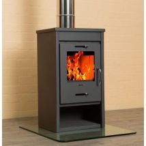 V05 - Stufa A Legna Deluxe Lg – 9 Kw, Design Elegante E Compatto
