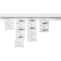 Listón de sujeción Catch-Ball – Plástico blanco – 600 mm – Soporte para documentos – 3 unidades