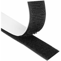 8 M Extra Starkes, Selbstklebendes Klettband, Doppelseitig Klebend Mit 20 Mm Breitem Klettstreifen (schwarz)