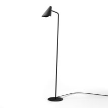 Lámpara de pie negra – Diseño minimalista – Estructura estilizada – Tulipa orientable – Casquillo E27