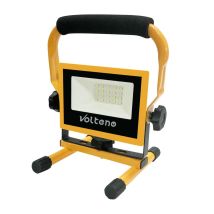 Proyector Led Volteno 10w Portátil Con Batería, Iluminación Eficiente Para Exteriores, Camping Y Trabajos Al Aire Libre, Sin Cables, Batería 