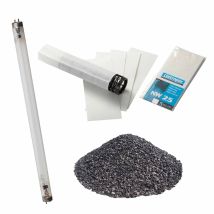 Cintropur – Kit de Mantenimiento para Esterilizador Tio-UV 2000 – Lámpara UV 25W – 5 Mallas Filtrantes – Carbón Activo 5L