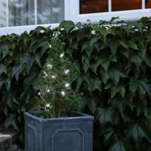 2m Battery Power Outdoor Silver Wire Firefly Led Fairy Lights Garden Indoor Home Decoration