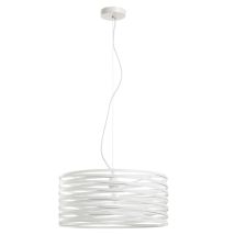 Lámpara de techo Sira E27 42W Acero Blanco – Diseño moderno – Altura 150 cm – Ancho 50 cm – IP20