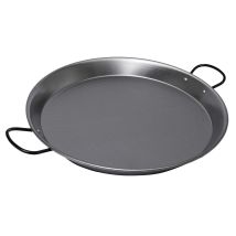 Paella-Pfanne aus poliertem Stahl ø46cm für 12 Personen – traditionelle Paella-Pfanne – Gasherd geeignet