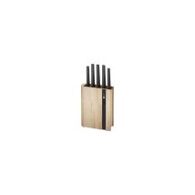 Ceppo portacoltelli da cucina 5 pezzi R310AAK498K20 – Acciaio al carbonio, Legno – Richardson Sheffield