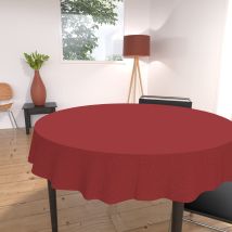 Soleil D Ocre - Soleil D'Ocre Tovaglia Antimacchia, Rosso, Diametro 180 Cm
