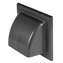 Coperchio Di Scarico Per Condotto Di Ventilazione Da 100 Mm Con Sportello Di Non Ritorno, Grafite