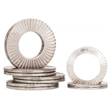 Rondelle di bloccaggio Nord-Lock SS-254NL12SP – Acciaio inox 254 SMO – Alta resistenza alla corrosione – 4 pezzi