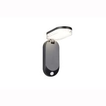 Wandleuchte Wandlampe Außenleuchte Solarleuchte Schwarz Sensor Akku Led B 25,9 Cm