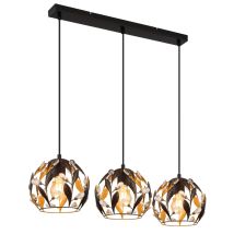 Globo - Lampada A Sospensione - Mika - Nero - Metallo - Grande