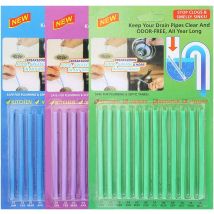 36 Pieces Drain Cleaning Sticks Drain Enzyme Cleaner Cleaning Stick Pipeline Tub Pipe Cleaner Decontamination Rod
