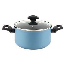 Maxima Cacerola 24cm Inducción Aluminio Forjado, Antiadherente Ecológico Sin Pfoa, Vitrocerámica, Gas Azul - Fagor
