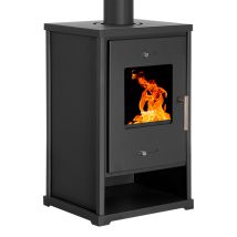 Prometey - Stufa A Legna Eco 4 - 7 Kw Efficienza Energetica E Design Compatto