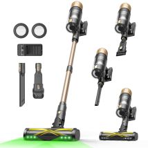 Ultenic Cordless Vacuum Cleaner Uu15, 550w 50kpa 65min Runtime, Stick Vacuum With Green Light, Self-standing, Anti-tangled Brush, Vacuum Cleaners For 