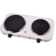 Melchioni - 1500w 2 Unabhängige Kochplatten, Temperaturregler, Gusseisen