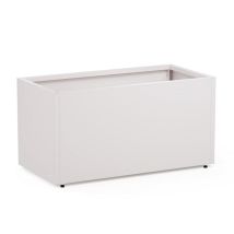 Fioriera "planter 50" In Metallo 100x50x50cm Bianco