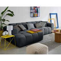 Lisa Design - Ray - 4-sitzer Ecksofa Links - Aus Strukturiertem Stoff - Grau